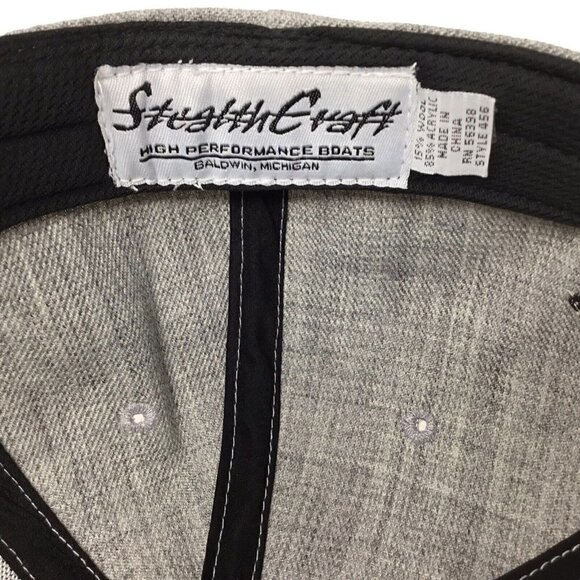 Stealth Craft Boats Mens Hat Baseball Cap High Performance Boating Grey Michigan - Picture 9 of 10